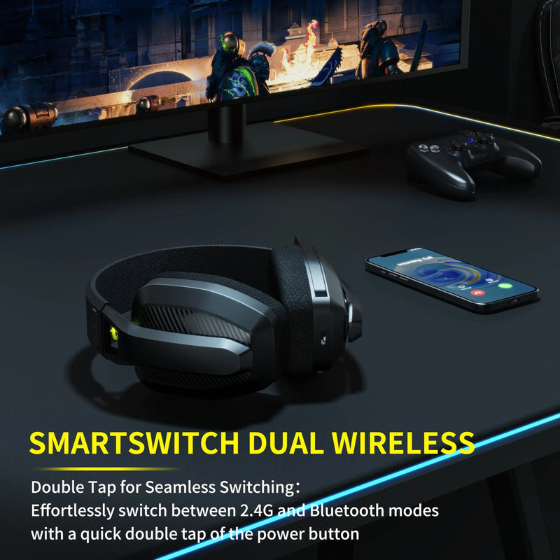 Fone de ouvido para jogos sem fio BINNUNE